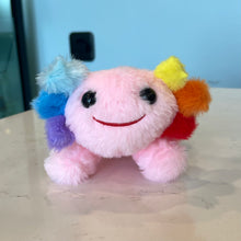 Load image into Gallery viewer, Rainbow Gilled Axolotl Plushie