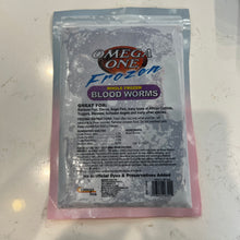 Cargar imagen en el visor de la galería, Omega One Whole Frozen Bloodworm Fish Food- 8oz
