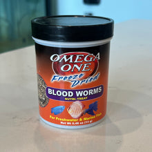 Cargar imagen en el visor de la galería, Omega One Freeze Dried Bloodworms Fish Food- .46oz
