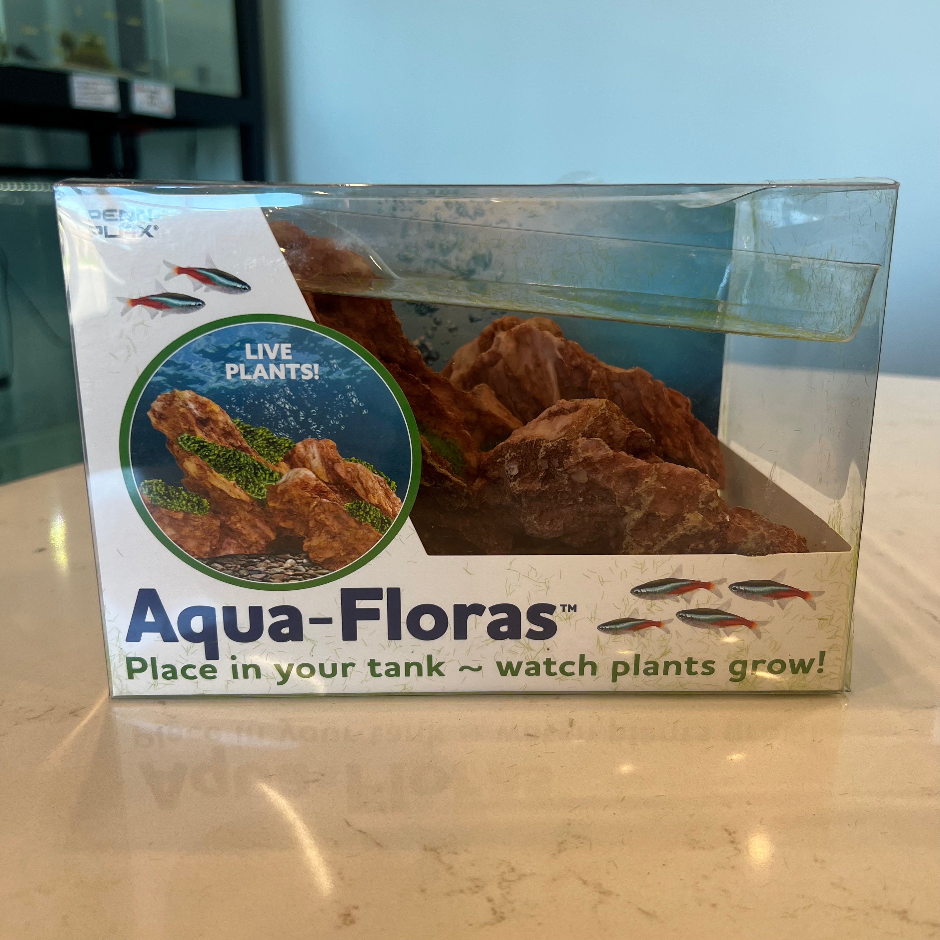 Penn Red Rocks Penn-Plax Aqua-Flora Living Red Rock Aquarium Ornament – Fish4Ever Aquatics