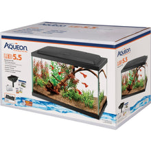 Cargar imagen en el visor de la galería, Aqueon Aquarium Fish Tank Starter Kit with LED Lighting | 5.5 gal
