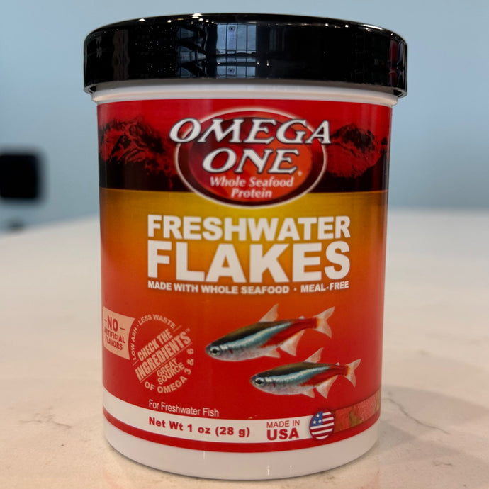 Omega One Freshwater Flakes Fish Food (small) - 1oz – Fish4Ever Aquatics