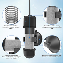 Cargar imagen en el visor de la galería, Hygger - Submersible Tube Aquarium Heater - HG031-10W
